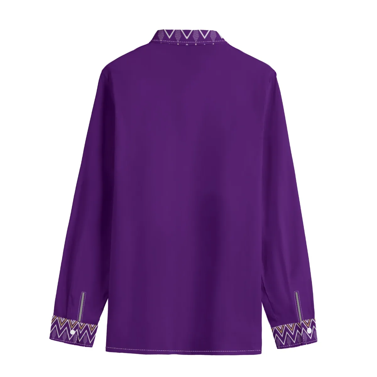 Omega Psi Phi Lapel Collar Shirt With Concealed Placket - Image 2