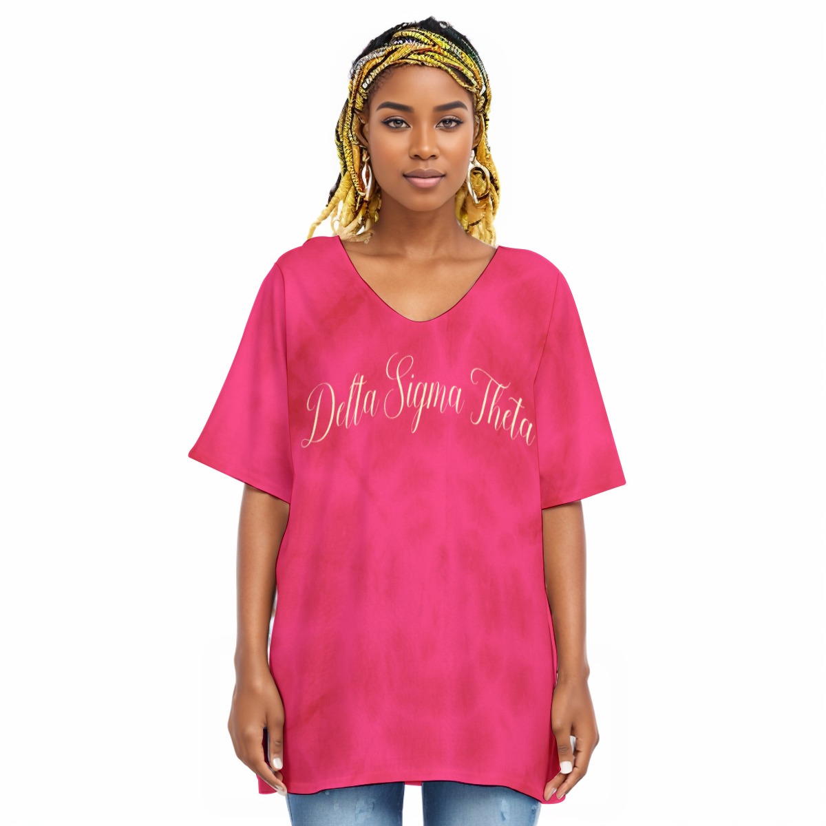 Delta Sigma Theta Bat Sleeves Blouse