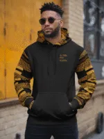Alpha Phi Alpha African Sleeve Longline Hoodie