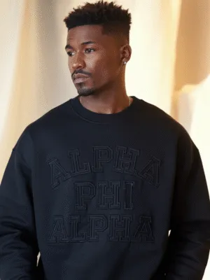 Alpha Phi Alpha Raised Letters Sweater