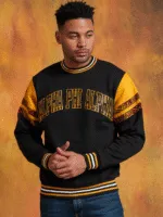 Alpha Phi Alpha Varsity Sweatshirt with African Stripes