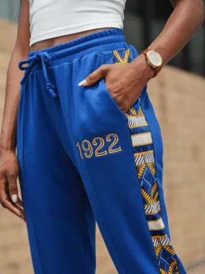 Sigma Gamma Rho African Print Joggers
