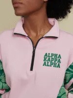 Alpha Kappa Alpha Pearl Ivy Quarter Zip Pullover