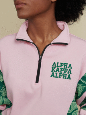 Alpha Kappa Alpha Pearl Ivy Quarter Zip Pullover