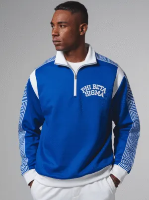 Phi Beta Sigma Blue Legacy Quarter Zip Pullover