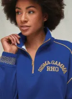 Sigma Gamma Rho Royal Essence Quarter Zip Pullover