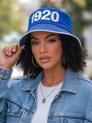Zeta Phi Beta Blue & White Bucket Hat