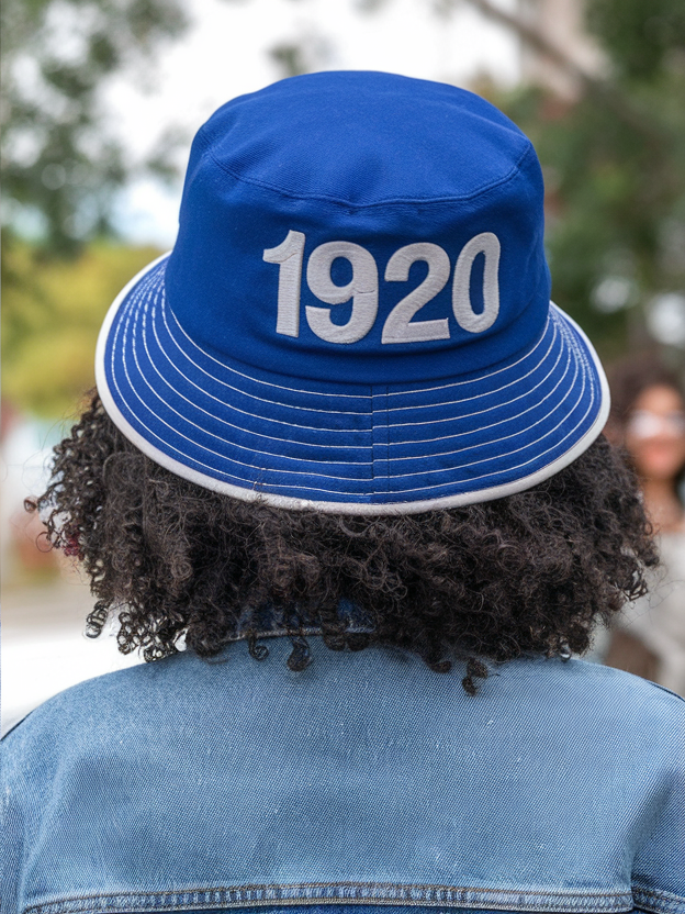 Zeta Phi Beta Blue & White Bucket Hat - Image 2