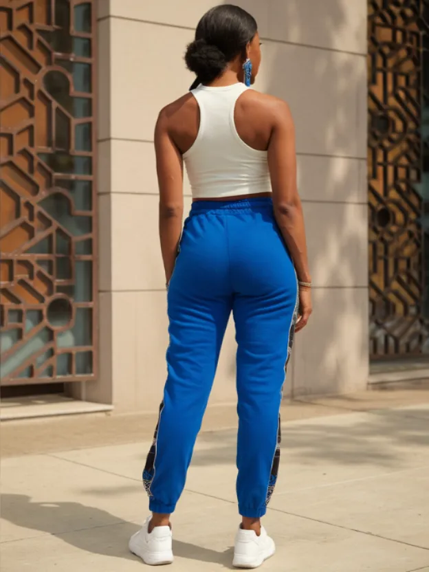 Zeta Phi Beta African Side Seam Joggers - Image 2