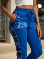 Zeta Phi Beta African Side Seam Joggers