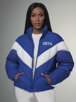 Zeta Phi Beta Legacy Shield Puffer Jacket