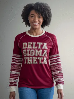 Delta Sigma Theta Elephant Elegance Performance Long Sleeve