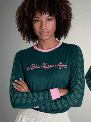 Alpha Kappa Alpha Heritage Elegance Long Sleeve Performance Shirt