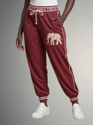 Delta Sigma Theta Crimson Heritage Track Pants