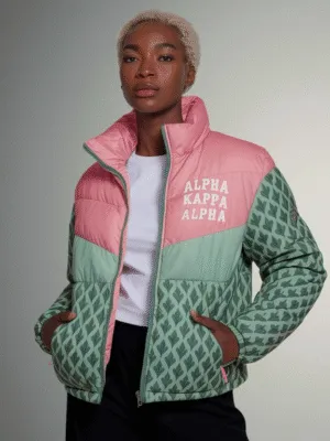 Alpha Kappa Alpha “Sisterhood Line” Puffer Jacket
