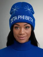 Zeta Phi Beta Celestial Elegance Star Beanie