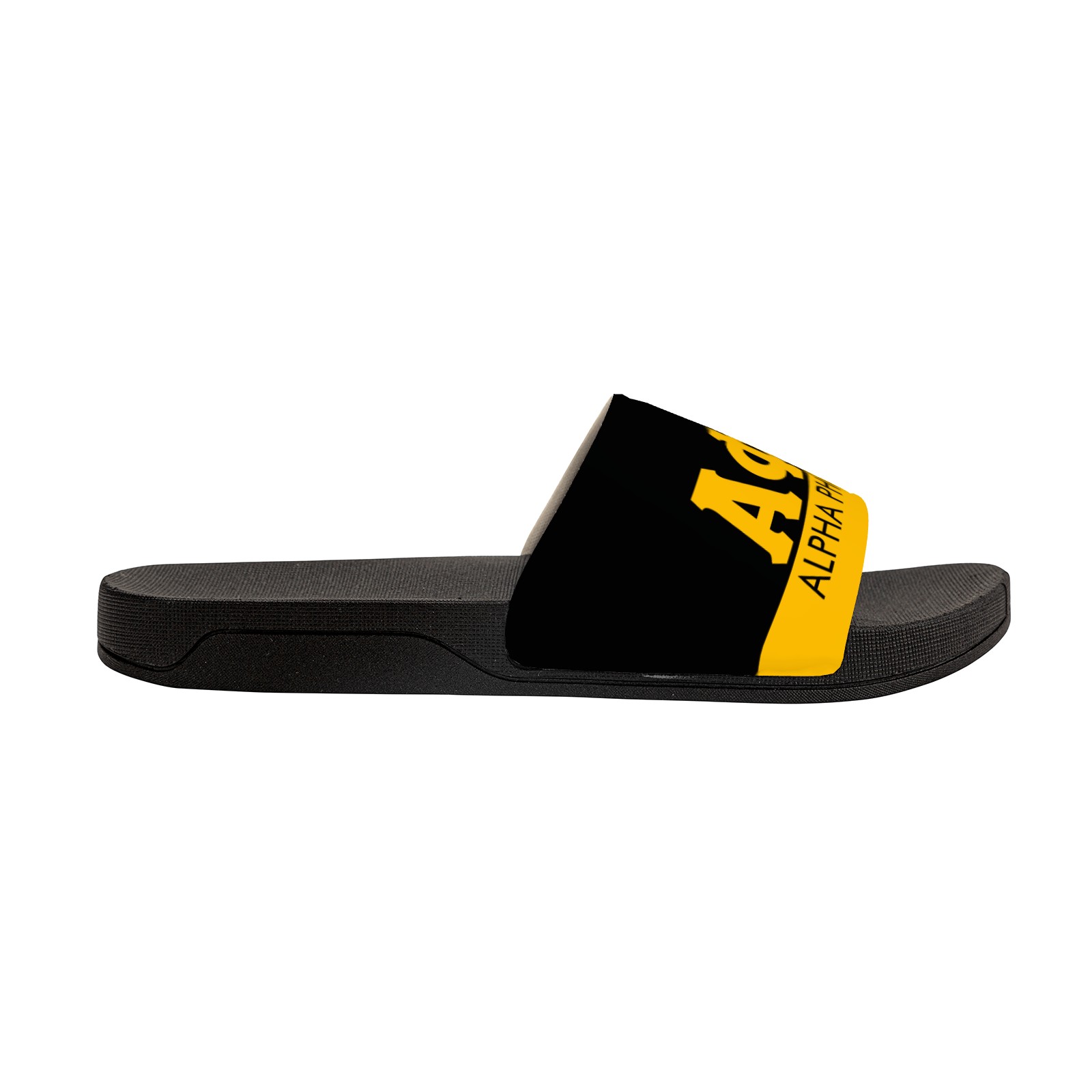 Alpha Phi Alpha Black Slide Sandals - Image 4