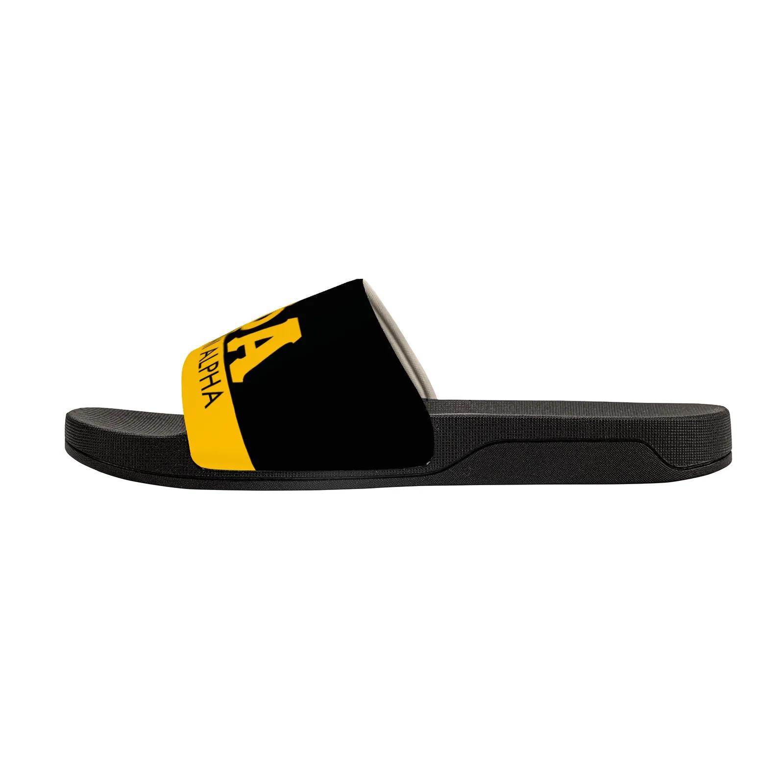 Alpha Phi Alpha Black Slide Sandals - Image 5