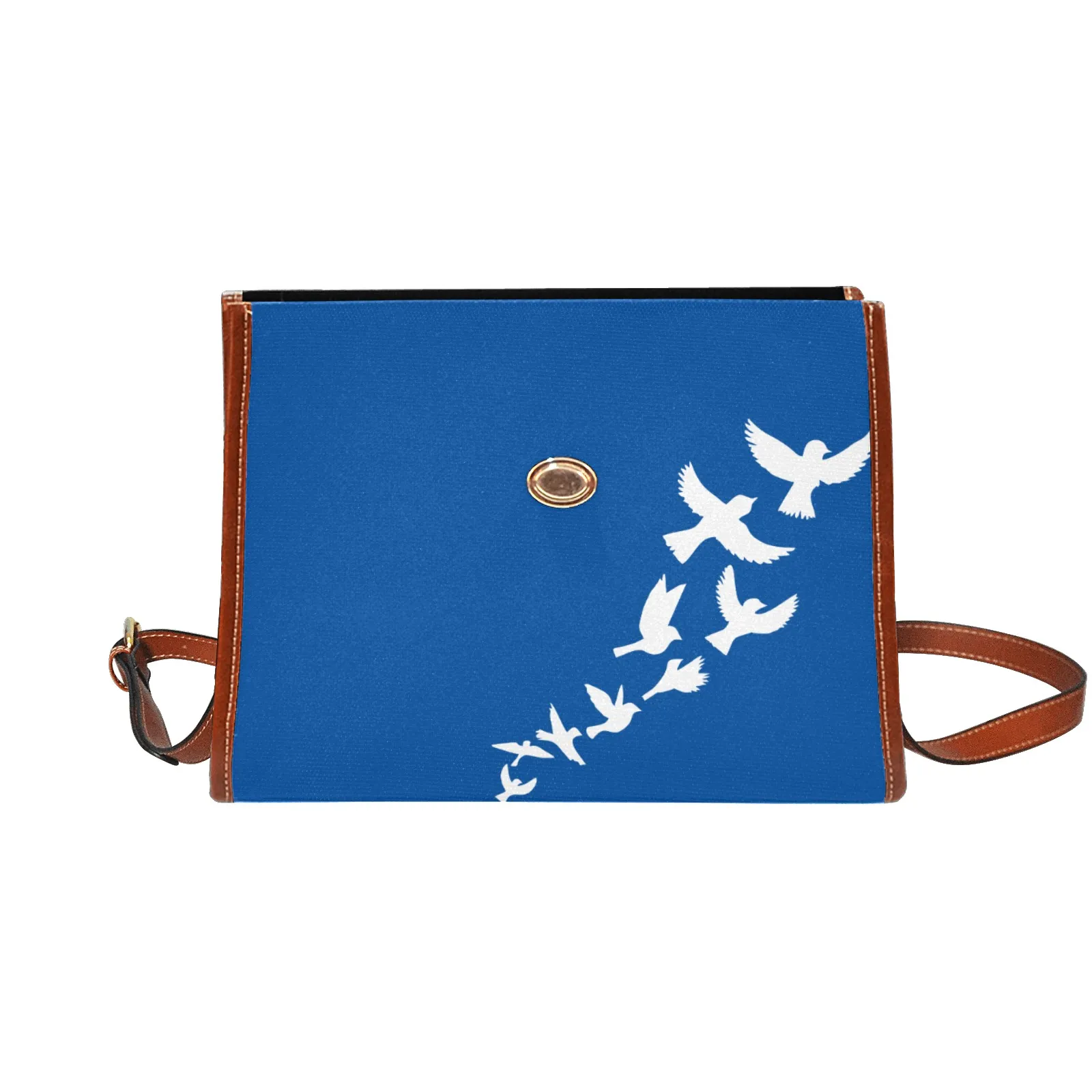 Zeta Phi Beta Azure Elegance Crossbody Bag - Image 3