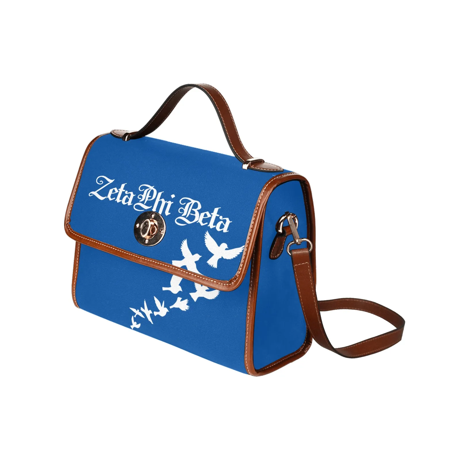 Zeta Phi Beta Azure Elegance Crossbody Bag - Image 5