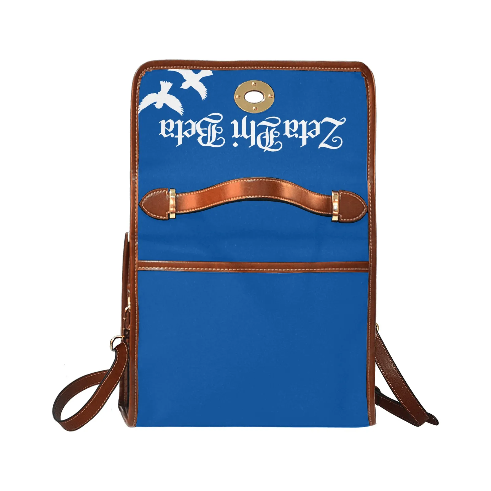 Zeta Phi Beta Azure Elegance Crossbody Bag - Image 7