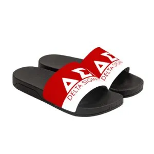 Delta Sigma Theta Black Slide Sandals