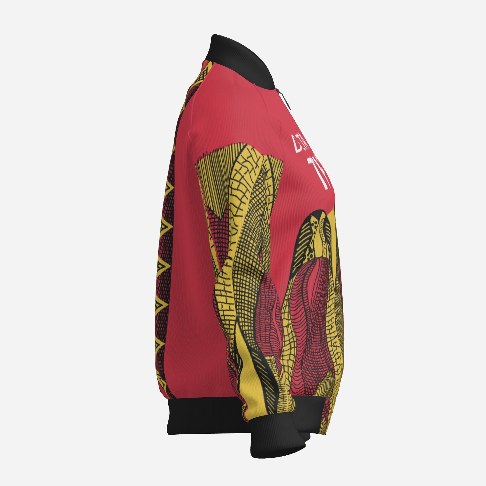 Delta Sigma Theta Ankara Bomber Jacket - Image 6