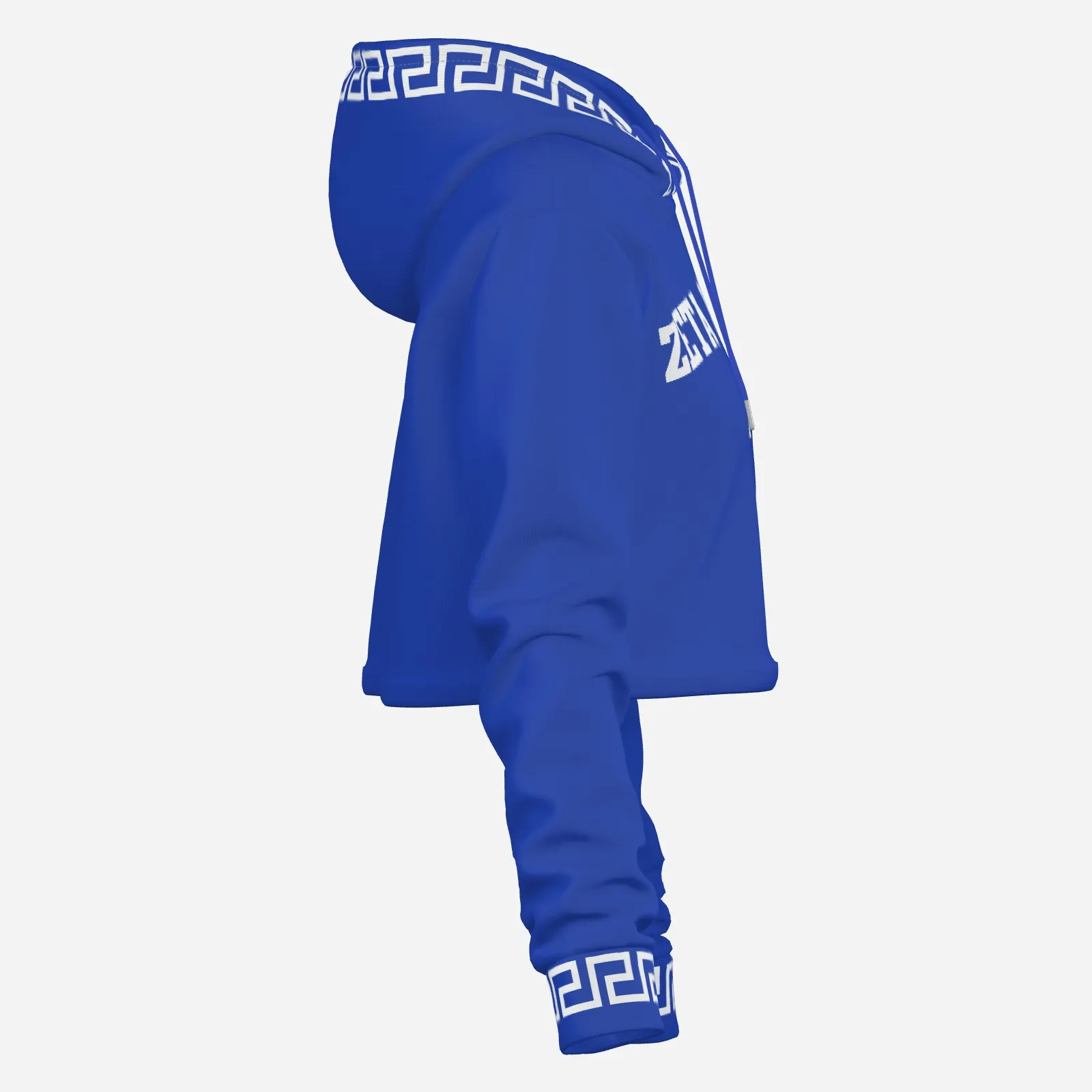 Zeta Phi Beta Cropped Hoodie with Greek Letters - Image 6