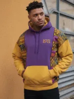 Omega Psi Phi African Patchwork Hoodie