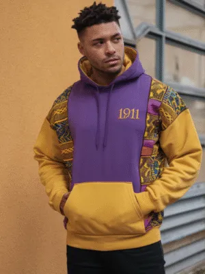 Omega Psi Phi African Patchwork Hoodie
