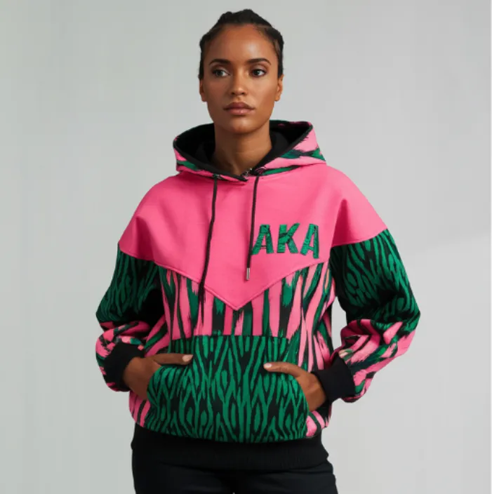 Alpha Kappa Alpha Zebra Hoodie