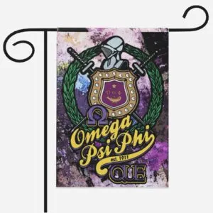 Omega Psi Phi Fraternity Flag