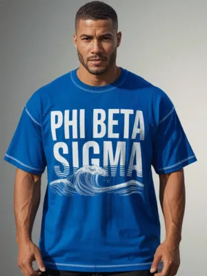 Phi Beta Sigma Royal Wave Summer T-Shirt