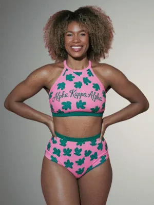 Alpha Kappa Alpha Ivy Elegance Two Piece Bathing Suit