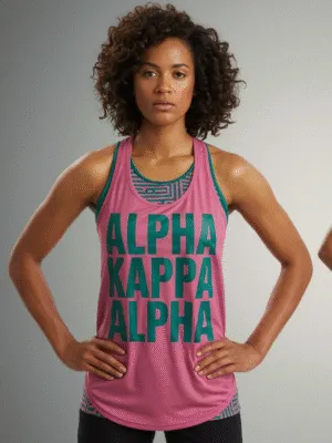 Alpha Kappa Alpha Emerald Ivy Essence Athletic Tank Top