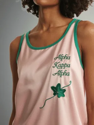 Alpha Kappa Alpha Harmony & Heritage Embroidered Tank Top