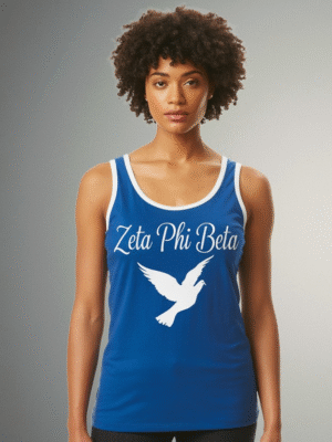 Zeta Phi Beta Royal Dove Essence Tank Top
