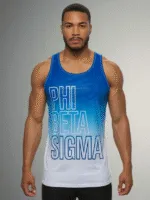 Phi Beta Sigma Royal Blueprint Technical Tank Top