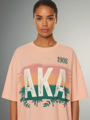 Alpha Kappa Alpha Sorority Sunset Summer T-Shirt