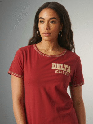Delta Sigma Theta Elephant Embellishment Summer Tee