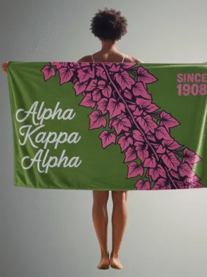 Alpha Kappa Alpha Ivy Paradise Beach Towel