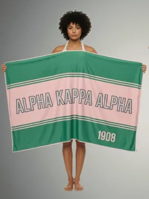 Alpha Kappa Alpha Ivy Breeze Beach Towel