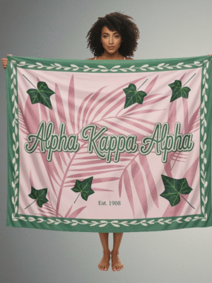 Alpha Kappa Alpha Vintage Ivy Beach Towel
