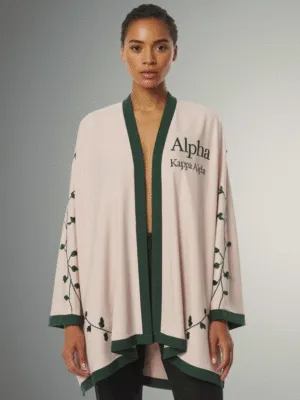 Alpha Kappa Alpha Ivy Elegance Draped Cardigan
