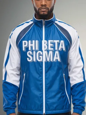 Phi Beta Sigma True Blu Mode Raglan Windbreaker