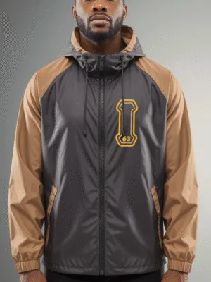Iota Phi Theta Brown Flame Raglan Windbreaker