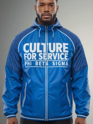 Phi Beta Sigma Blu Storm Raglan Windbreaker