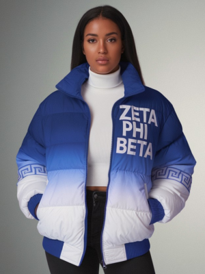 Zeta Phi Beta Elite Crest Puffer Jacket
