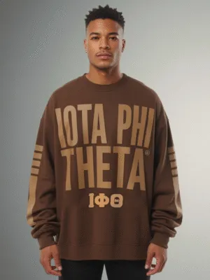 Iota Phi Theta Iconic Block Emblem Crewneck Sweatshirt