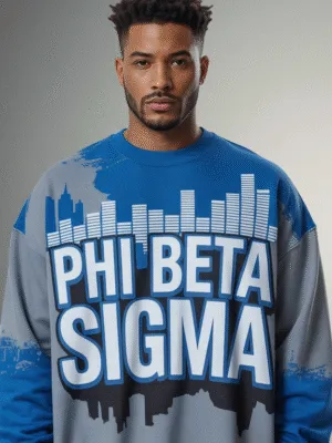 Phi Beta Sigma Skyline Heritage Crewneck Sweatshirt